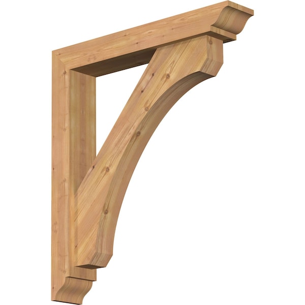 Ekena Millwork Legacy Traditional Smooth Bracket w/ Offset Brace, Western Red Cedar, 5 1/2"W x 32"D x 36"H BKT0604X32X36LEC01SWR - main